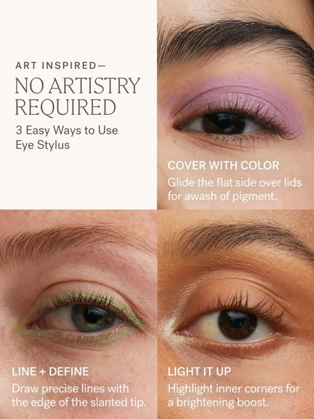 ILIA award winning eye stylus shadow stick in FAUN — Matte Soft Nude Brown